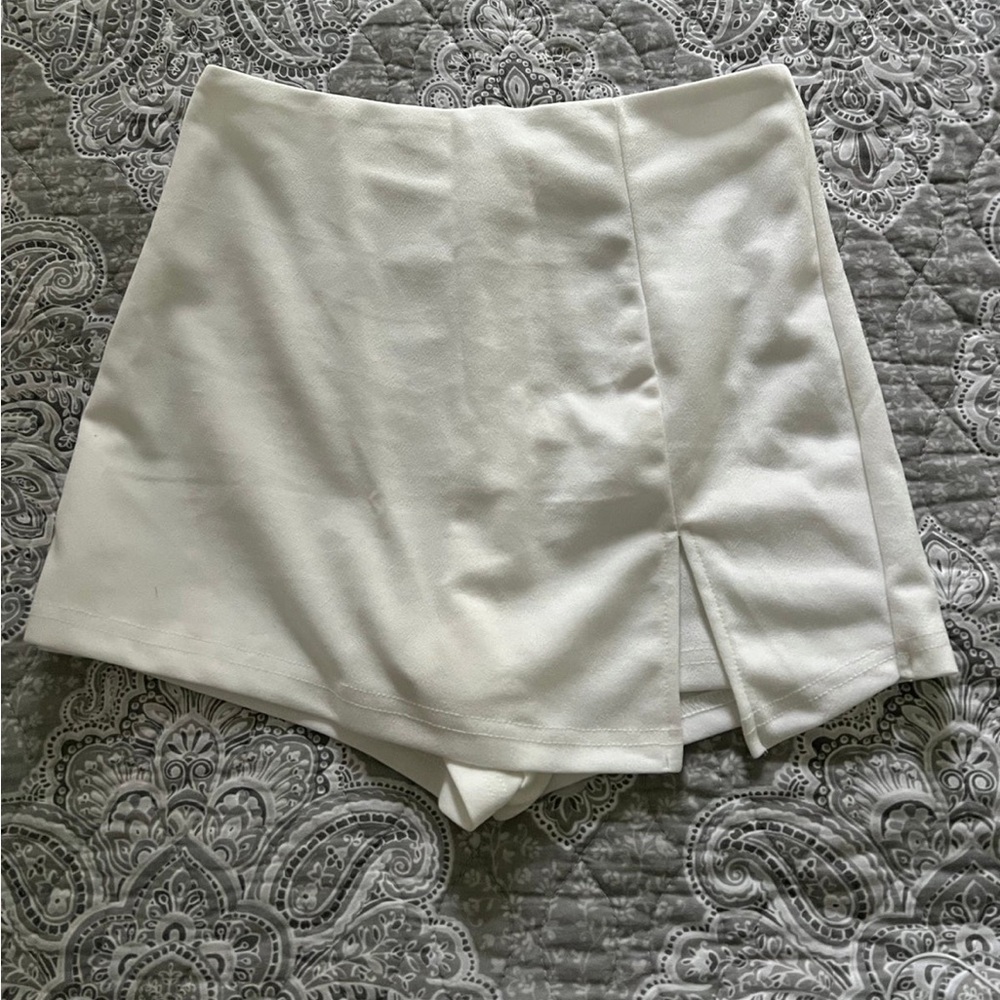 White Skort